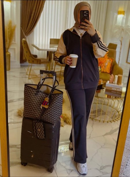 ترينج رمادي غامق x بيج